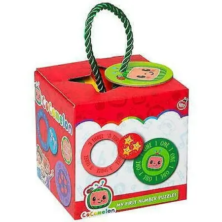 Cocomelon Puzzle Cocomelon, Primul meu puzzle cu numere, Multicolor, 10 piese, 18 luni+