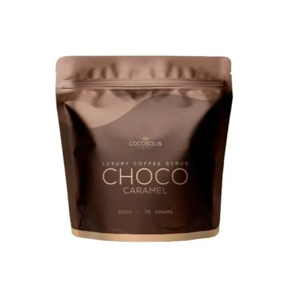 Cocosolis Coffee Scrub Choco Caramel Pouch Exfoliant pentru corp Volum 70 g