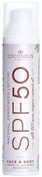 Cocosolis Sunscreen Lotiune naturala de protectie solara, SPF50, 100 g