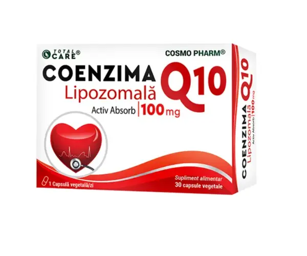 Coenzima Q10 lipozomala 100 mg 30 capsule