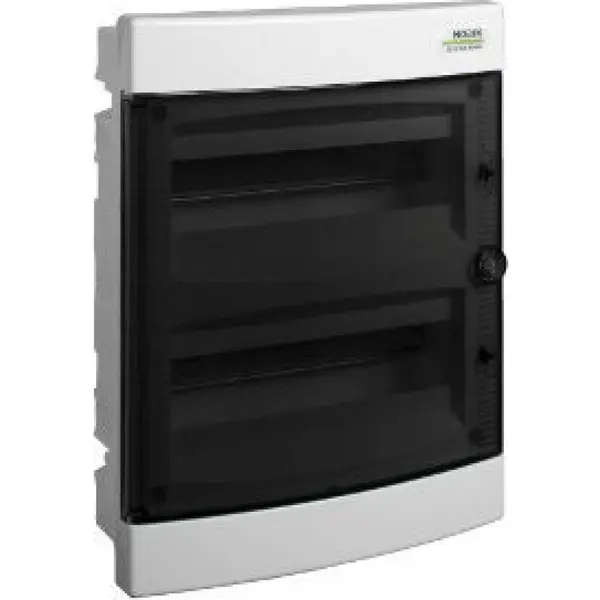 Cofret de distributie din plastic, montare incastrata , usa transparenta, IP40, PNF 24(2x12) module Noark ( 101514 )