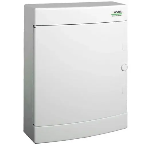 Cofret de distributie din plastic, Noark 101507 PNS 24W, montare aparenta, usa alba, IP40, 2 randuri, 2x12 module