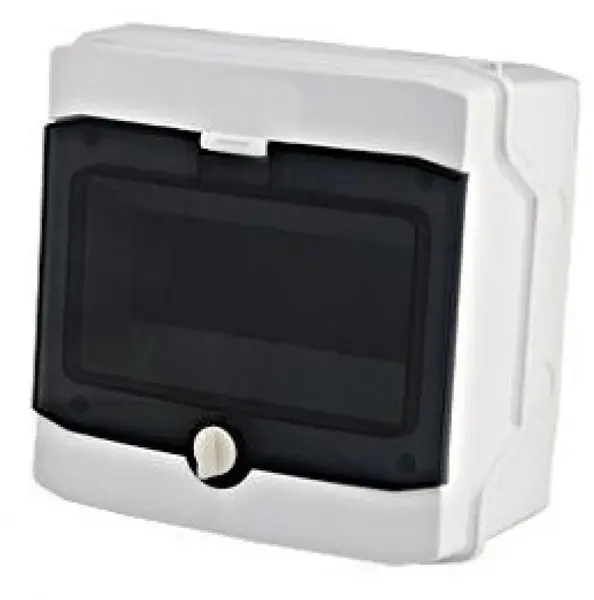 Cofret / panou pentru distributie sigurante, de exterior, IP65, 1 rand de 8 module, Schrack BK080201