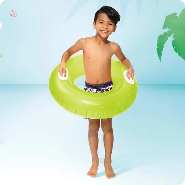 Colac gonflabil cu manere Intex 76 cm Verde