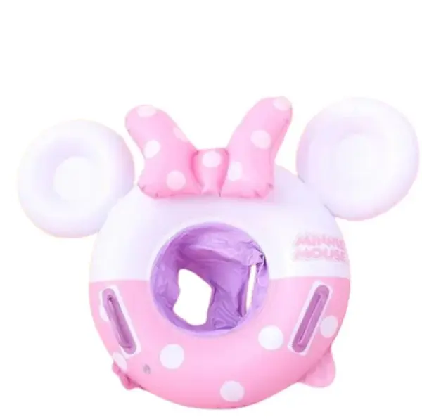 Colac gonflabil pentru copii cu chilotel Minnie Mouse - model roz interactiv