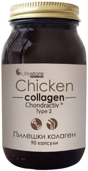 Colagen de pui Tip 2, 500 mg, 90 capsule, Lifestore