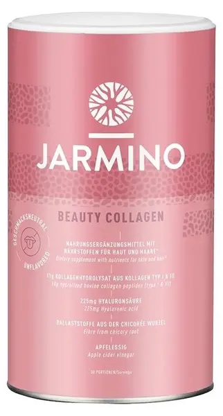 Colagen de vită + Acid hialuronic, vitamina C și biotină, 450 g, Jarmino
