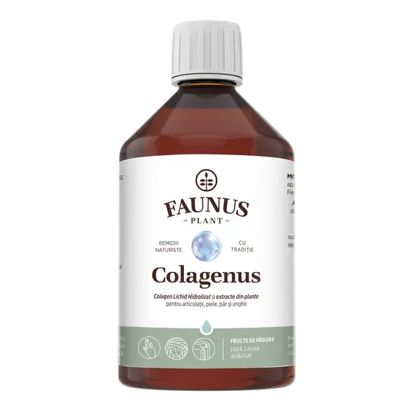 Colagen lichid pentru articulatii si piele Colagenus, 500ml, Faunus Plant