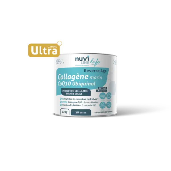 Colagen marin Ultra Anti-Age complex + Ubiquinol Q10, 170g, Nuviline