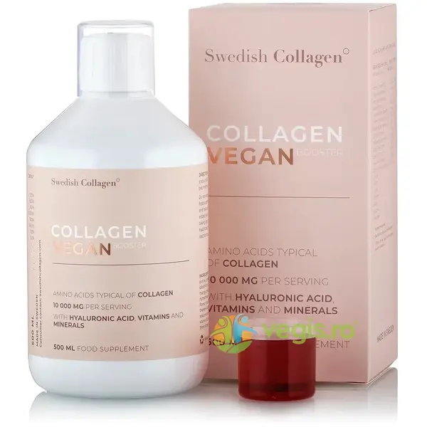 Colagen Vegan Lichid 10000mg, Acid Hialuronic, Biotina, MSM, Zinc, Silicium, Seleniu si Vitamine 500 ml