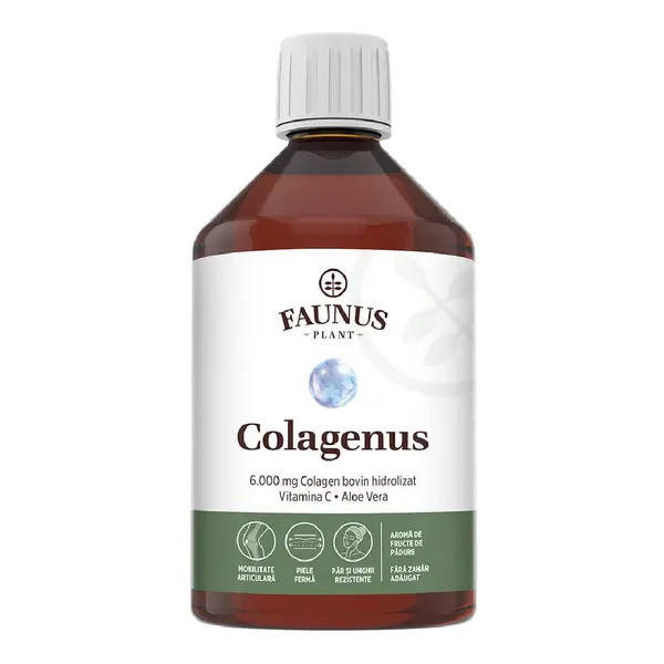 Colagenus, Colagen lichid hidrolizat cu extracte din plante, 500 ml, Faunus Plant