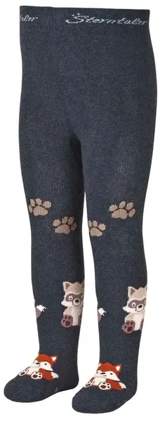 Colanți termici pentru copii Sterntaler - Forest friends, 122/128 cm, 5-6 ani, albastru