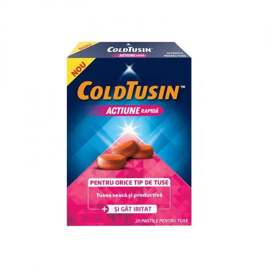ColdTusin Acțiune Rapidă, 20 pastile, Perrigo