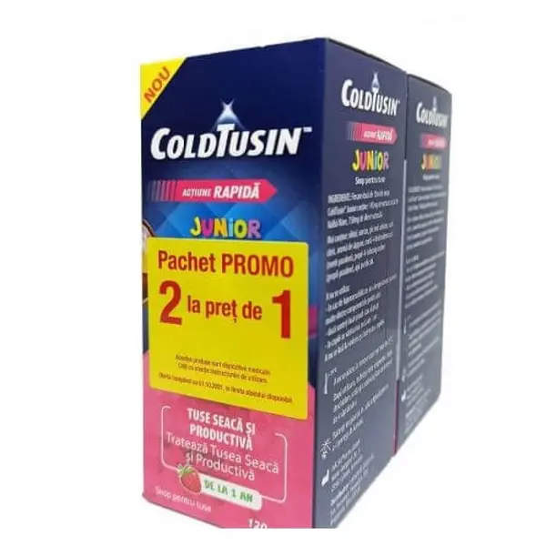 Coldtusin Junior Sirop 120 ml Oferta 2 la pret de 1
