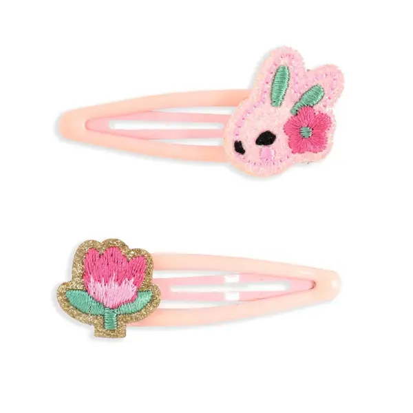 Colectia Plume - 2 agrafe de par Anemone, Djeco