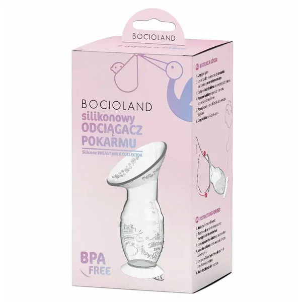 Colector pentru laptele matern, Bocioland, Din silicon, In forma de palnie