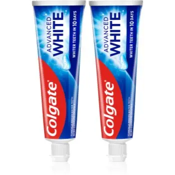 Colgate Advanced White Pasta de albire a dintilor impotriva petelor de pe smaltul dintilor.