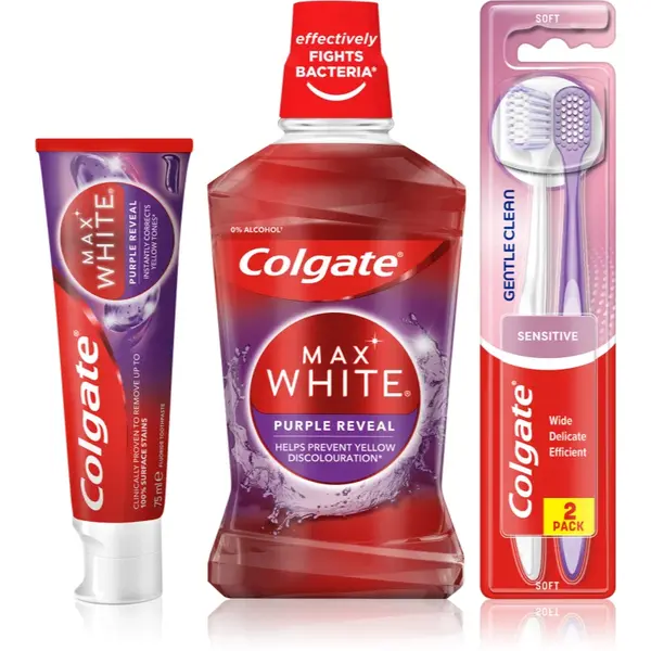 Colgate Max White Purple set pentru dinti