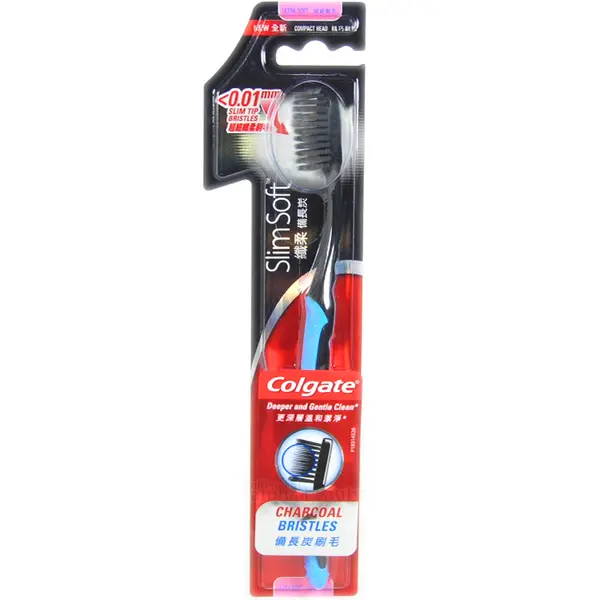 Colgate Silm Soft Clean Charcoal Periuta de dinti 0,01 mm