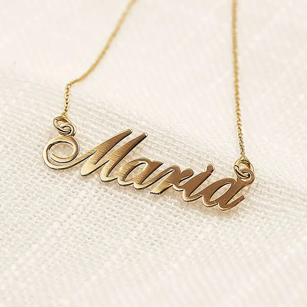 Colier cu nume Aur 14k - 41 cm (38+3 cm prelungire) + lungimea numelui
