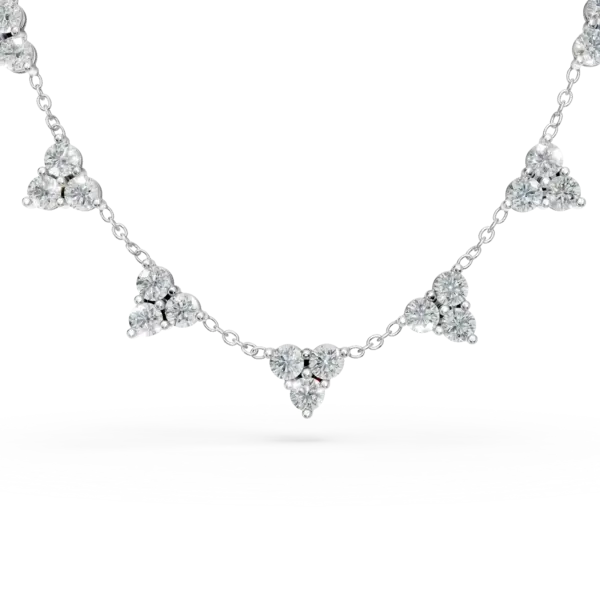 Colier din aur alb cu diamante de 0.9ct