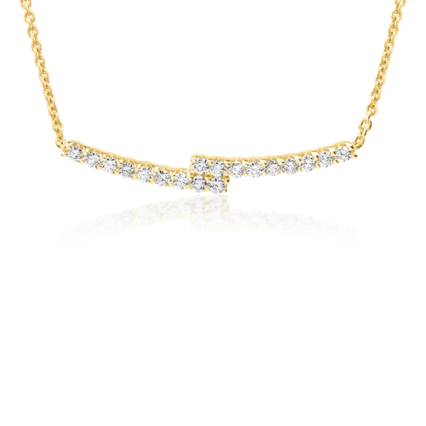 Colier din aur galben cu diamante de 0.5ct