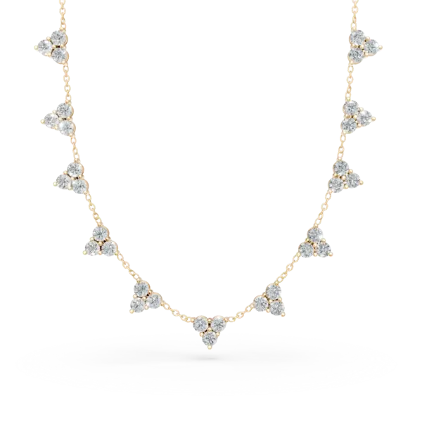 Colier din aur galben cu diamante de 0.9ct
