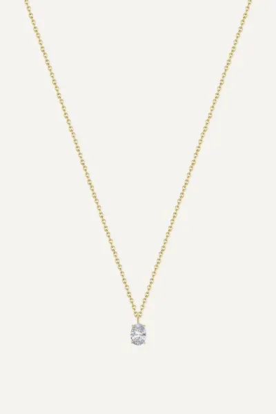 Colier Oval Solitaire - Gold