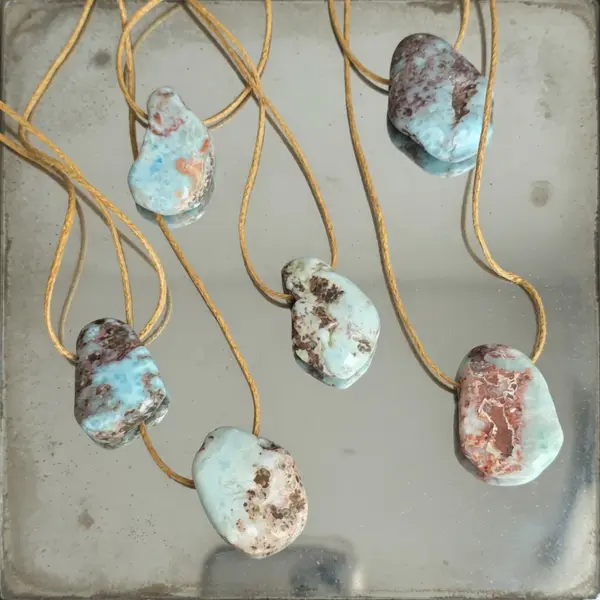 Colier pandantiv larimar DROP