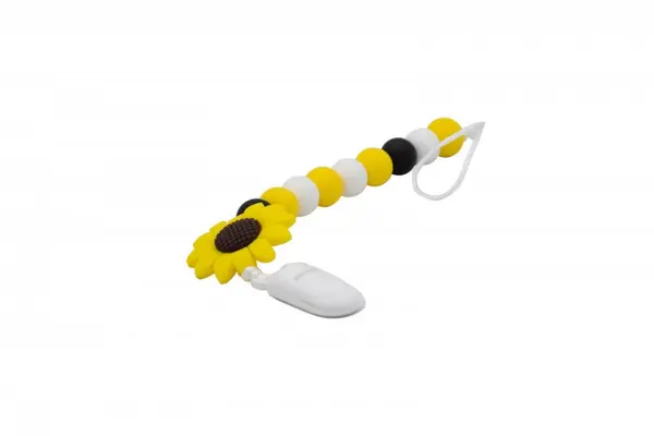 Colier pentru suzeta din silicon Coccorito Sun Flower