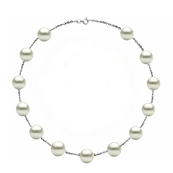 Colier Perle Naturale 7-8 mm, Calitate AAA, Argint 925, Office Elegant KASKADDA