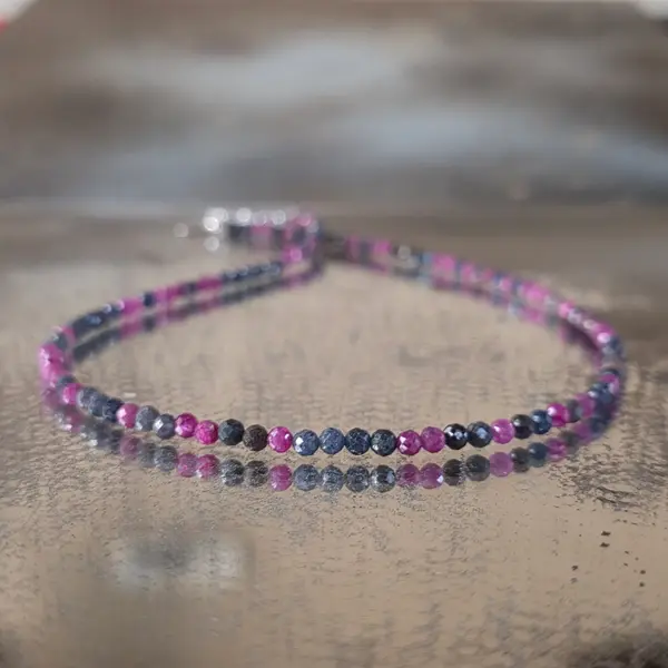 Colier safir si rubin Silent Royalty#25