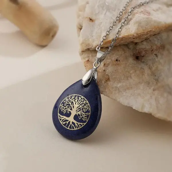 Colier "Talismanul Credinței" din Ierusalim - Lapis Lazuli