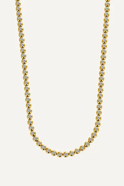 Colier Tennis Bezel - Gold