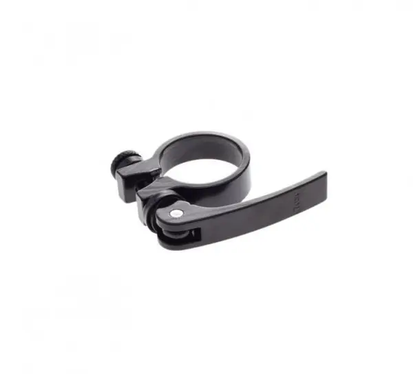 Colier tija sa, prindere rapida, 31.8mm, culoare negru, din aluminiu
