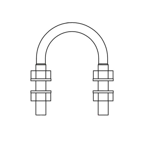 Colier u Zincat Tip A pentru Tevi Similar 3570 M20 D 318-324 H 385 B 70