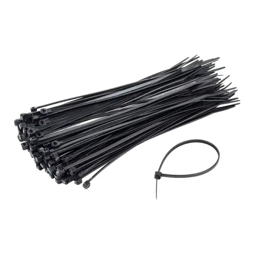 Coliere de plastic 150x2.5 mm, NEGRU, 100 buc TCP-150-2.5-B