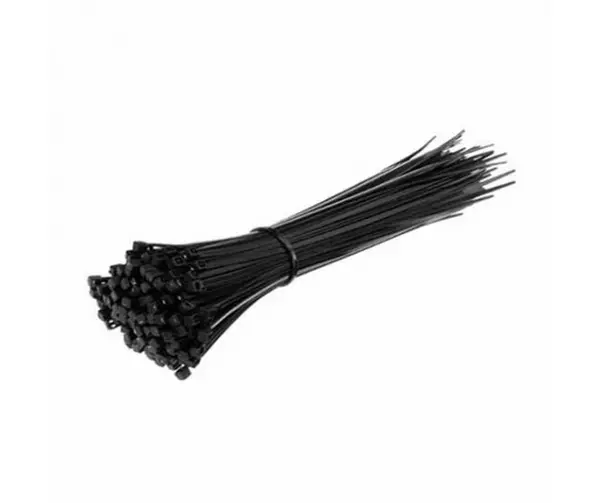 Coliere de plastic zimtat, 4.5 mm x 150 mm, negre, 100 bucati, V-TAC SKU-11172
