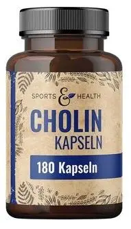 Colină, 250 mg, 180 capsule Sports & Health Solutions
