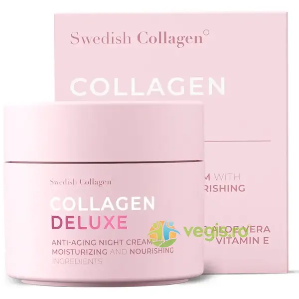 Collagen Deluxe - Crema de Noapte cu Retinol, Aloe Vera, Unt de Shea, Vitamina E si Niacinamide 50ml