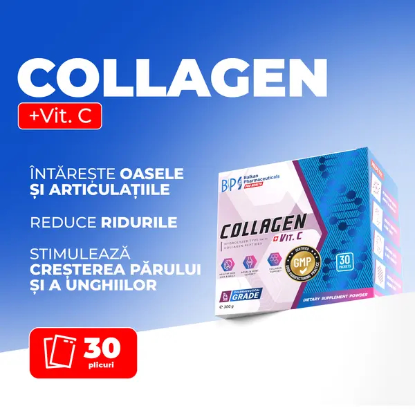 Collagen + Vit. C, 300g, 30 plic.