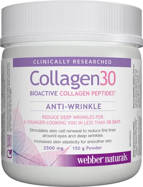 Collagen30 Bioactive Collagen Peptides, 2500 mg, 150 g, Webber Naturals