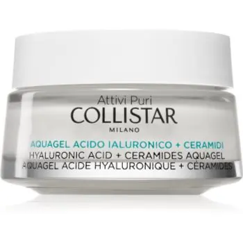 Collistar Attivi Puri Hyaluronic Acid + Ceramides Aquagel cremă-gel hidratant cu efect de strălucire cu acid hialuronic