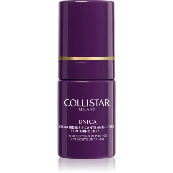 Collistar Unica Redensifying Draining Anti-Bags Eye Contour cremă iluminatoare împotriva cearcănelor și a pungilor de sub ochi 15 ml