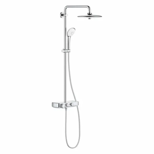 Coloana de dus crom cu baterie termostatata Grohe Euphoria Smartcontrol 260