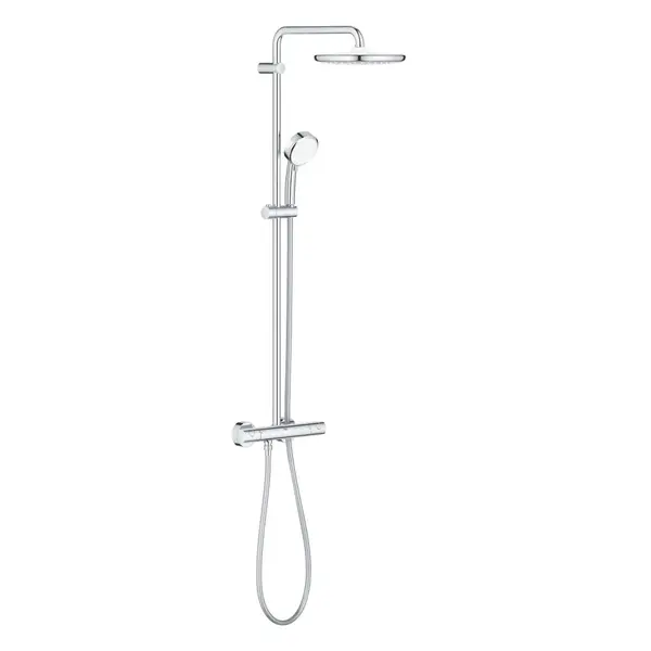 Coloana de dus crom cu baterie termostatata Grohe New Tempesta Cosmopolitan