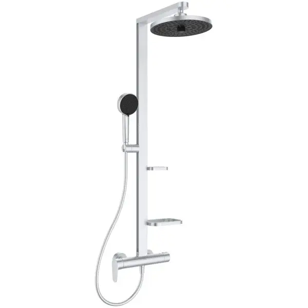 Coloana de dus cu baterie monocomanda Ideal Standard Alu+ argintiu mat