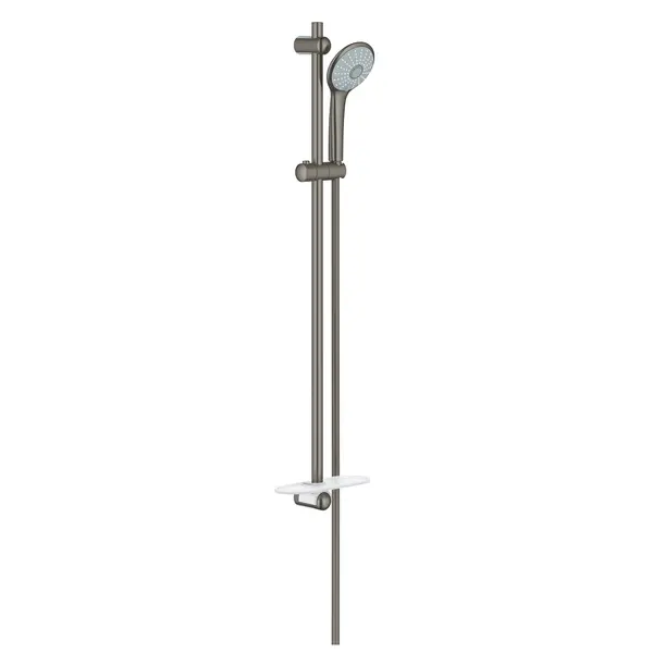 Coloana de dus Grohe Euphoria 110 Massage 27226AL1, 1/2, universala, 3 pulverizari, 900 mm, etajera, furtun, mat, Hard Graphite