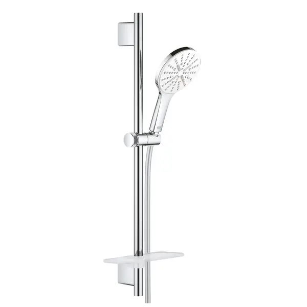 Coloana de dus Grohe Rainshower SmartActive 130 26576LS0, 1/2, universala, 600 mm, 3 pulverizari, 1.75 m, etajera, anti-calcar, Crom