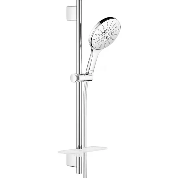 Coloana de dus Grohe Rainshower SmartActive 150 26591000, 1/2, universala, 600 mm, 3 pulverizari, etajera, 1.75 m, anti-calcar, Crom